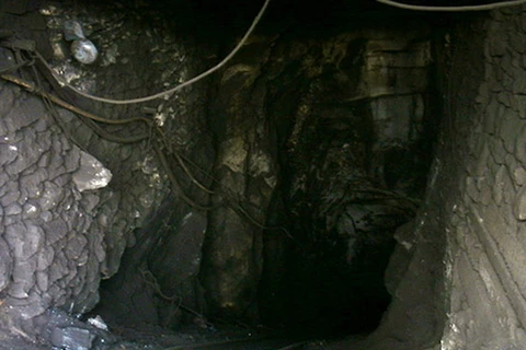 Một đường dẫn vào mỏ than. (Nguồn: AP)