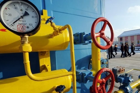 Tập đoàn khí đốt Gazprom của Nga tăng giá khí đốt bán cho Ukraine. (Ảnh: AFP)
