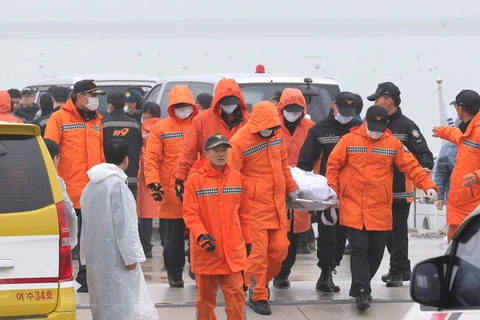 Số người chết vụ chìm phà SEWOL tăng lên 159 người
