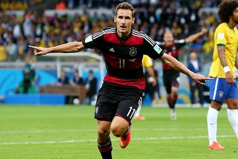 Miroslav Klose trở thành chân sút vĩ đại nhất lịch sử World Cup