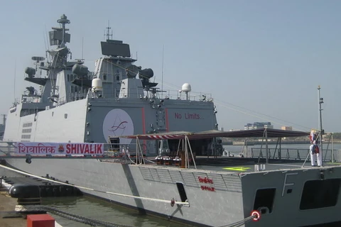 Tàu hiện đại bậc nhất Ấn Độ INS Shivalik cập cảng Hải Phòng 