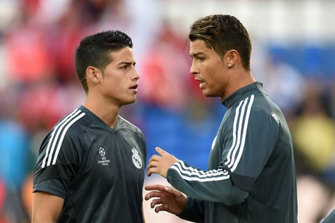 Cristiano Ronaldo “đuổi” James Rodriguez khỏi nhóm tập luyện