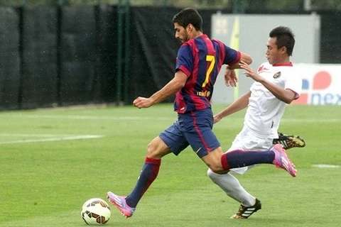 [Video] Luis Suarez lập cú đúp đầu tiên trong màu áo Barcelona