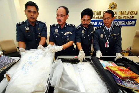 Cảnh sát Malaysia bắt hai trùm buôn bán ma túy người Nigeria