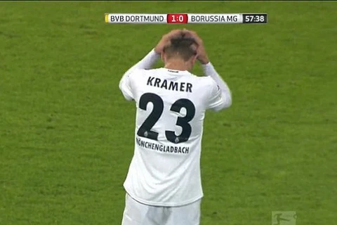 Tuyển thủ Đức Kramer sút tung lưới đội nhà từ giữa sân