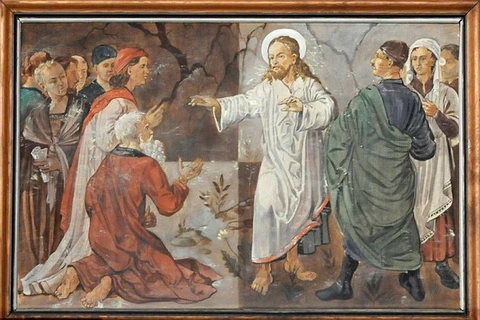 Tranh cãi về bức tranh vẽ Hitler đứng cạnh Chúa trong nhà thờ