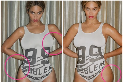 Nữ ca sỹ Beyonce bị tố chỉnh sửa ảnh quá đà cho thon gọn hơn