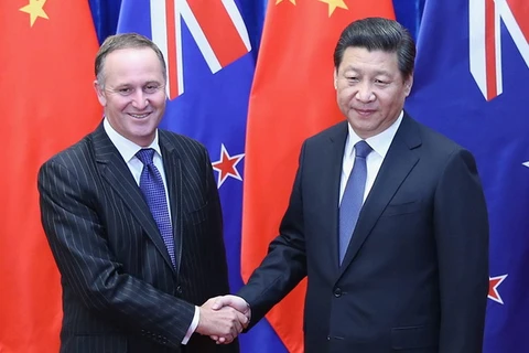 Trung Quốc-New Zealand nâng tầm quan hệ lên đối tác chiến lược