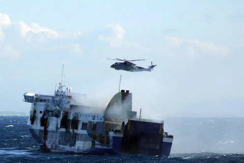 Vụ cháy phà Norman Atlantic ở Hy Lạp: Vớt được thi thể thứ 11