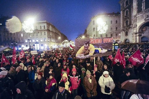 Hàng nghìn người tiếp tục biểu tình phản đối chính phủ Hungary