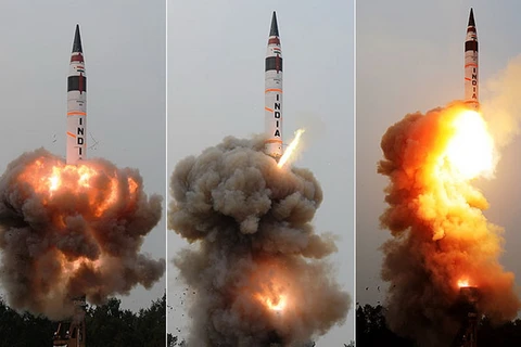 Ấn Độ thử thành công tên lửa đạn đạo có tầm bay xa 5.000km
