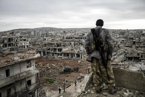 Cận cảnh thị trấn Kobane hoang tàn sau những cuộc giao tranh