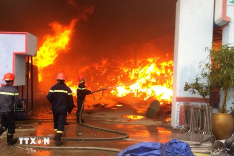 Ninh Thuận: Cháy lớn tại cửa hàng kinh doanh văn phòng phẩm