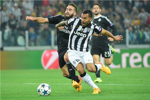 Carlos Tevez lập công giúp Juventus giành lợi thế trước Real Madrid
