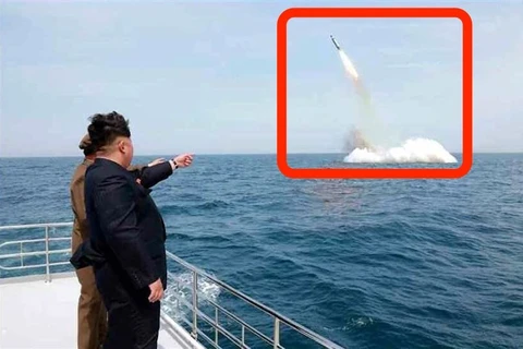 Mỹ: Bức ảnh Triều Tiên phóng tên lửa từ tàu ngầm chỉ là giả 