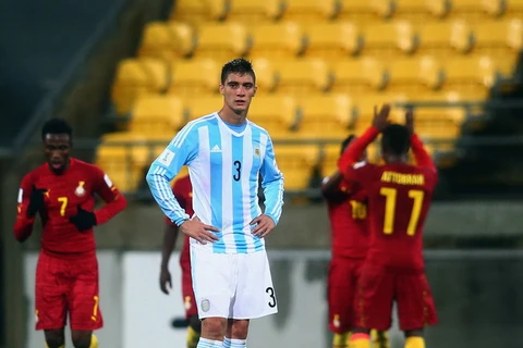 U20 Argentina thua trận trước U20 Ghana. (Nguồn: AFP/Getty Images)