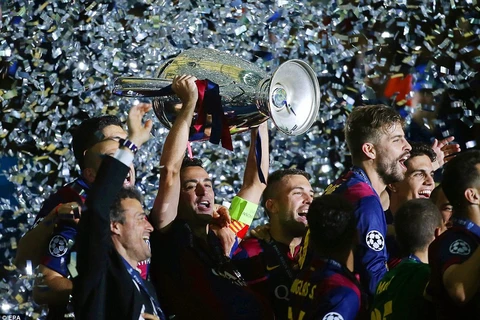 Barcelona lần thứ 5 vô địch Champions League. (Nguồn: EPA)