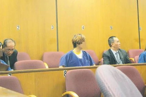 Các bị cáo tại tòa. (Nguồn: CCTVNews)