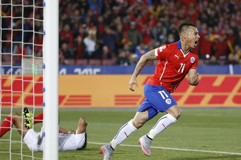 Eduardo Vargas đưa Chile vào chung kết. (Nguồn: Getty Images)