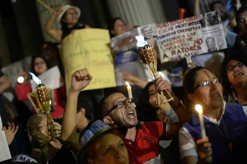 Người dân Guatemala đòi tổng thống nước này từ chức. (Nguồn: AFP)