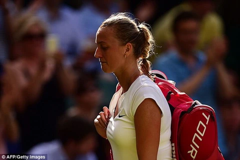Petra Kvitova phải sớm dừng bước tại Wimbledon 2015. (Nguồn: AFP/Getty Images)