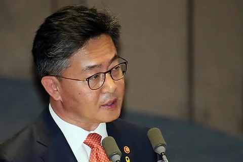 Bộ trưởng Thống nhất Hàn Quốc Hong Yong-pyo. (Nguồn:Yonhap)