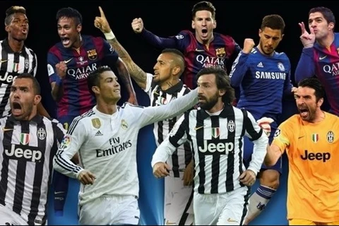 10 ứng viên cho danh hiệu Cầu thủ xuất sắc nhất mùa giải. (Nguồn: UEFA.com)