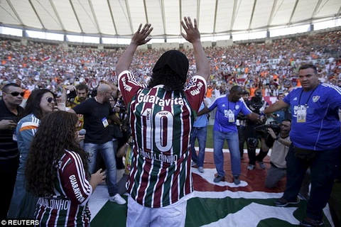 Trong màu áo Fluminense, Ronaldinho sẽ khoác áo số 10. (Nguồn: Reuters)
