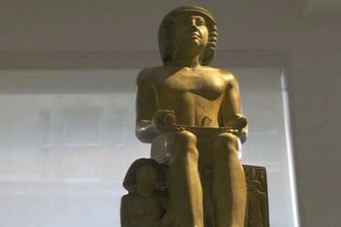 Bức tượng Sekhemka 4.000 năm tuổi. (Nguồn: BBC)