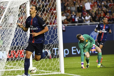 Ibrahimovic chặn đứng mạch bất bại của M.U. (Nguồn: Daily Mail)