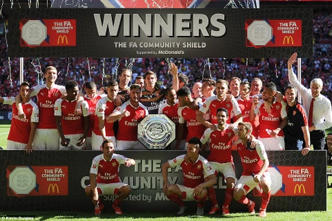 Arsenal lần thứ 14 giành Siêu cúp Anh.