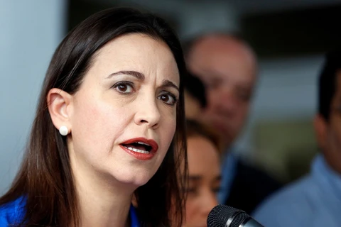 Thủ lĩnh phe đối lập María Corina Machado bị từ chối đăng ký tranh cử. (Nguồn: Reuters)