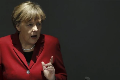 Thủ tướng Đức Angela Merkel đưa ra lời cảnh báo. (Nguồn: Yahoo)
