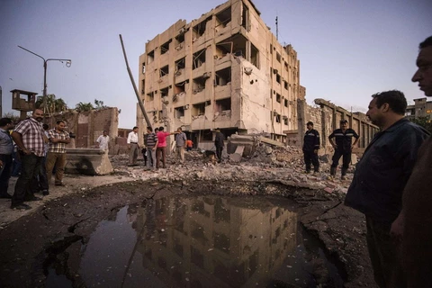Hiện trường vụ đánh bom ở Cario. (Nguồn: AFP/Getty Images)
