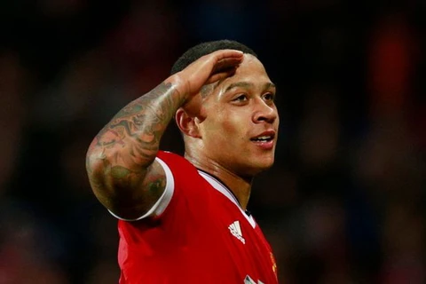 Depay đang thi đấu tốt trong màu áo của Manchester United. (Nguồn: Getty Images)