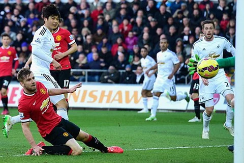 Swansea đã đánh bại M.U cả hai trận ở mùa giải trước. (Nguồn: Getty Images)
