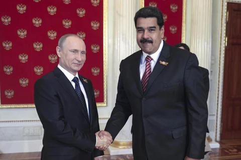Tổng thống Nga Vladimir Putin và Tổng thống Venezuela Nicolas Maduro. (Nguồn: RIA Novosti )
