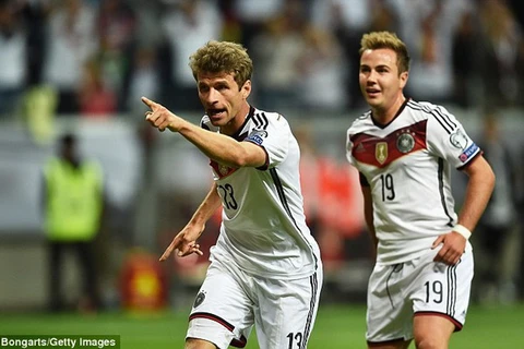 Mueller và Goetze mang chiến thắng về cho tuyển Đức. (Nguồn: Getty Images)