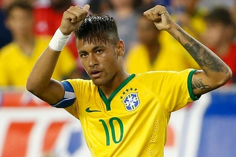 Neymar lập cú đúp trong chiến thắng của Brazil. (Nguồn: Getty Images)