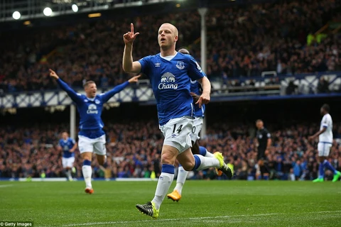 Steven Naismith mang chiến thắng về cho Everton. (Nguồn: Getty Images)