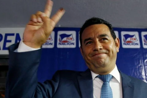 Ông Jimmy Morales, ứng cử viên tổng thống Guatemala. (Nguồn: AP)