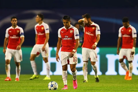Arsenal thua trận ngày ra quân Champions League. (Nguồn: Getty Images)