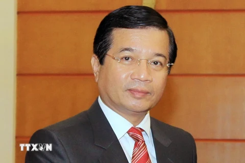 Đại sứ đặc mệnh toàn quyền nước Cộng hòa Dân chủ Nhân dân Lào Somphone Sichaleune. (Ảnh: An Đăng/TTXVN)