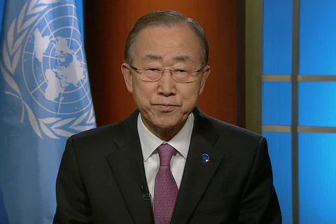 Tổng Thư ký Liên hợp quốc Ban Ki-moon. (Nguồn: AFP)