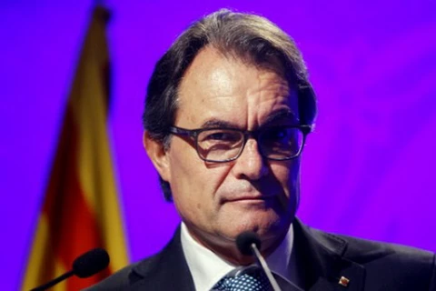 Người đứng đầu vùng Catalonia, ông Artur Mas. (Nguồn: AFP)