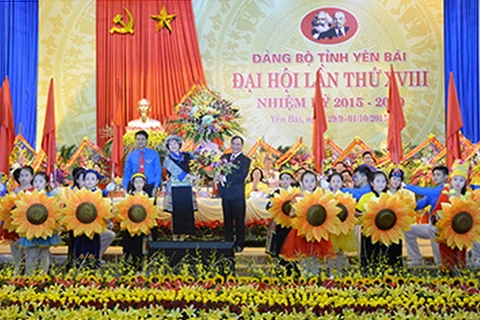 Khai mạc Đại hội đại biểu Đảng bộ tỉnh Yên Bái lần thứ XVIII. (Nguồn: yenbai.gov.vn)