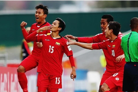 Các cầu thủ trẻ của Myanmar. (Nguồn: Getty Images)