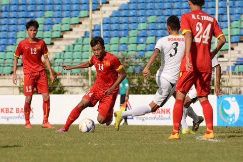 U19 Việt Nam quyết tâm Myanmar để giành vé dự vòng chung kết. (Nguồn: MFF)