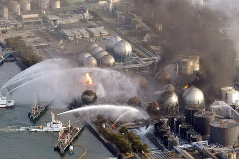 Rò rỉ phóng xạ tại Nhà máy Điện hạt nhân Fukushima số 1. (Nguồn: AP)