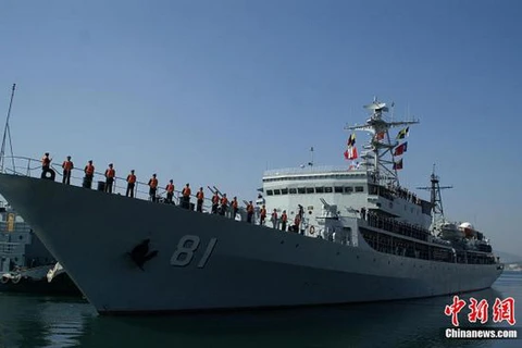 Tàu hải quân Trịnh Hòa của Trung Quốc.(Nguồn: Chinanews.com)